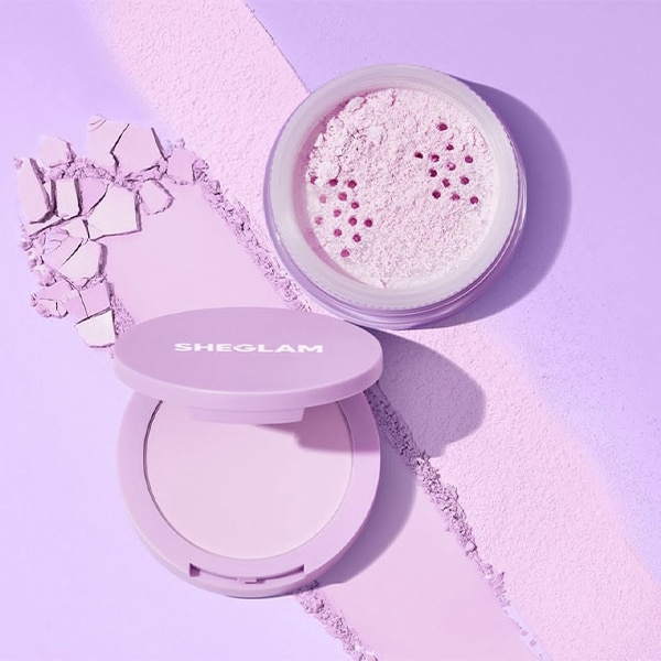 پودر فیکس دو طبقه بنفش شیگلم