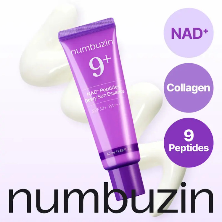 اسنس ضد آفتاب ضد چروک نامبوزین Numbuzin Nad + Peptides Dewy Sunessence Spf50