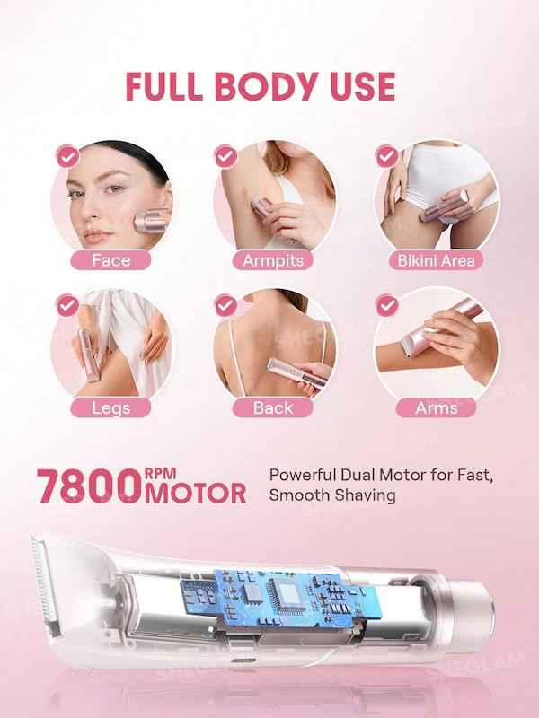 شیور برقی دوکاره شیگلم مدل Smooth Moves Dual-Head Electric Bikini Trimmer