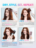 سشوار برس گرد شیگلم SHEGLAM Cool Shield Blowout Brush Pro