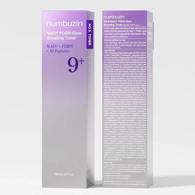 تونر پپتاید PDRN + NAD شماره 9 نامبوزین